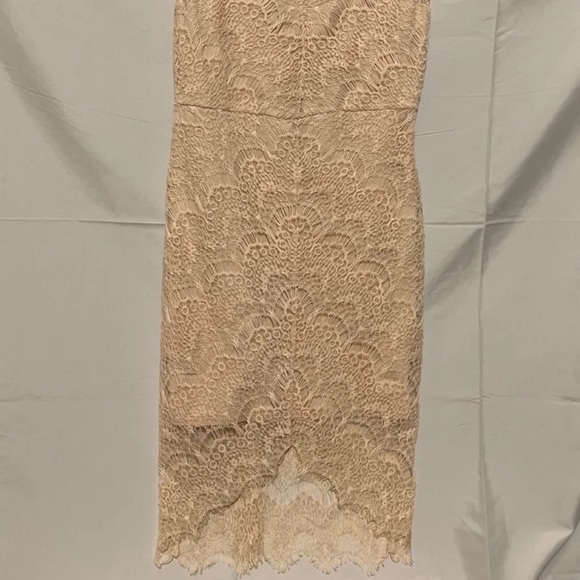 S Free People Cream Crochet Lace Midi Slip Lined Dress.  Intimately Free People - Picture 14 of 14